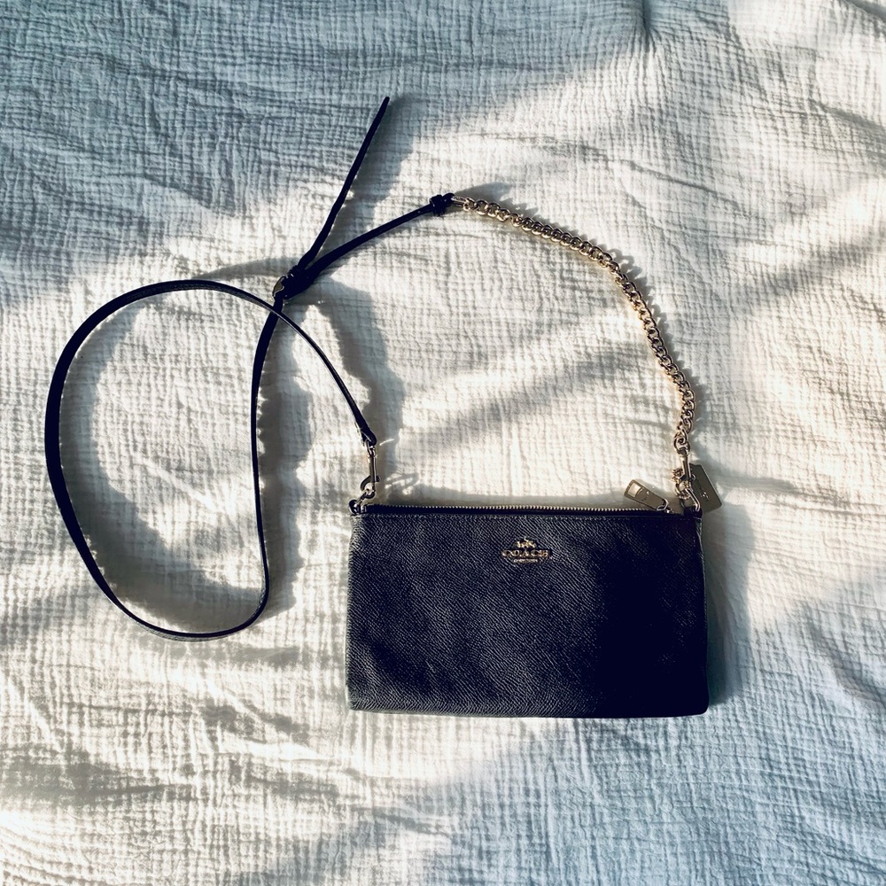 Black Coach Wristlet